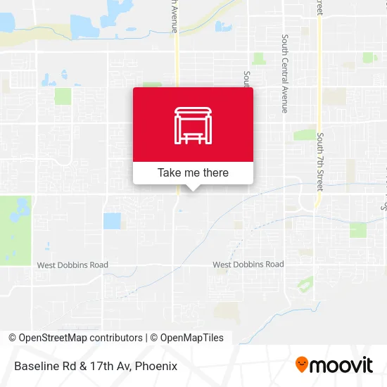 Baseline Rd & 17th Av map