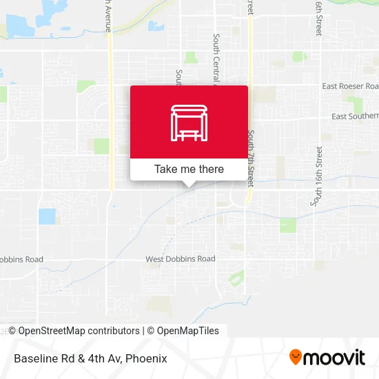 Mapa de Baseline Rd & 4th Av
