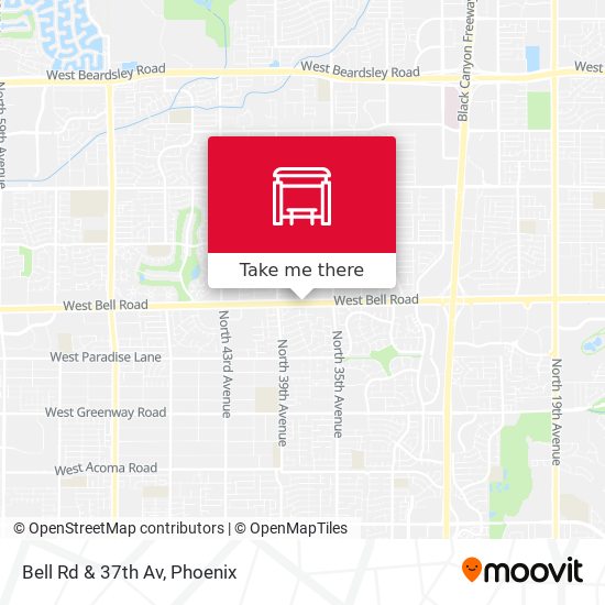 Bell Rd & 37th Av map