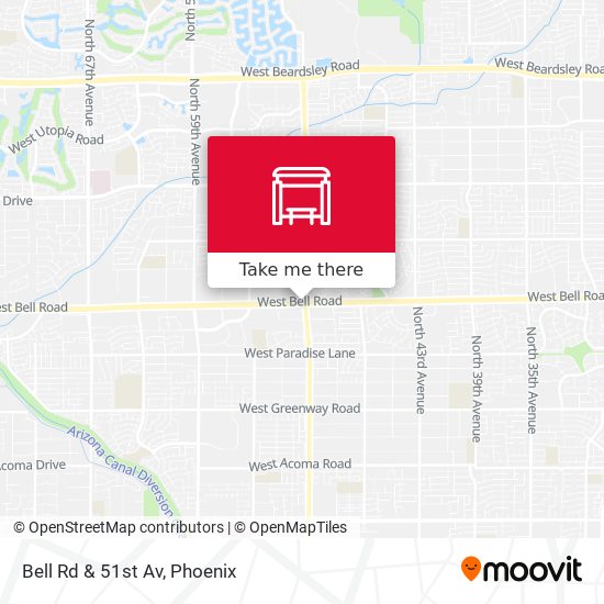 Mapa de Bell Rd & 51st Av