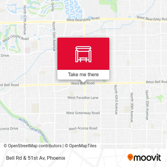 Bell Rd & 51st Av map