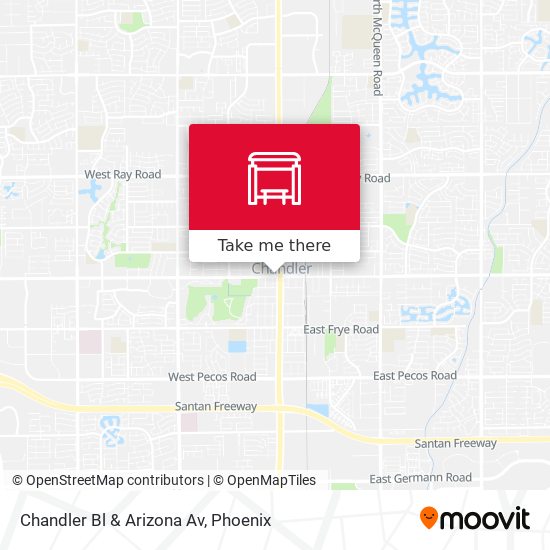 Mapa de Chandler Bl & Arizona Av