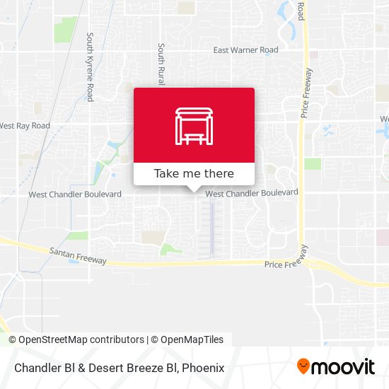 Chandler Bl & Desert Breeze Bl map