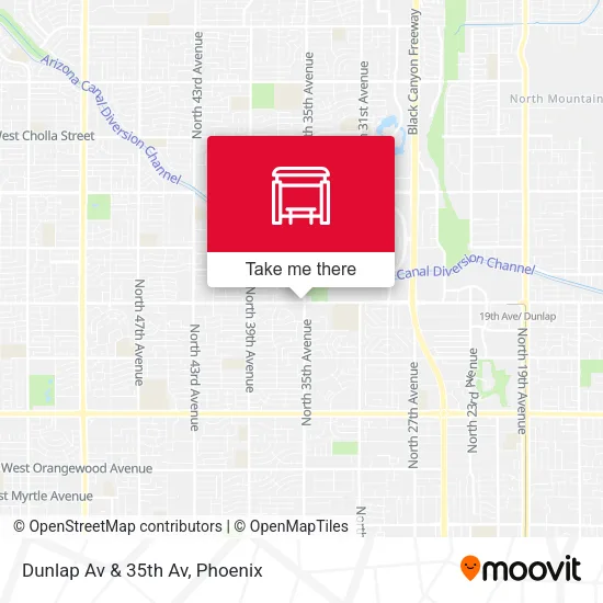 Mapa de Dunlap Av & 35th Av