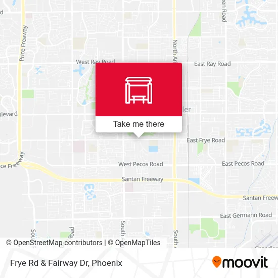 Frye Rd & Fairway Dr map