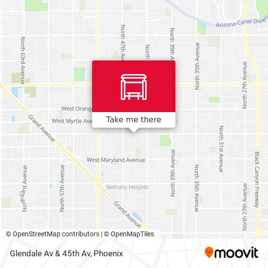 Glendale Av & 45th Av map