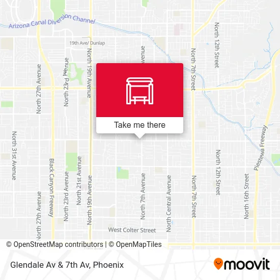Glendale Av & 7th Av map