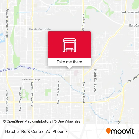 Mapa de Hatcher Rd & Central Av