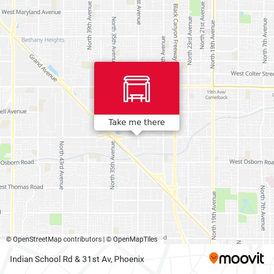 Mapa de Indian School Rd & 31st Av