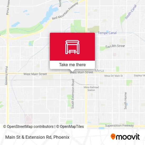 Main St & Extension Rd map