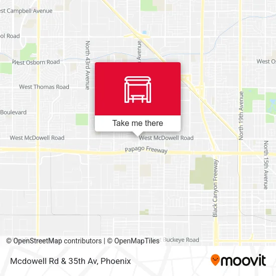 Mapa de Mcdowell Rd & 35th Av