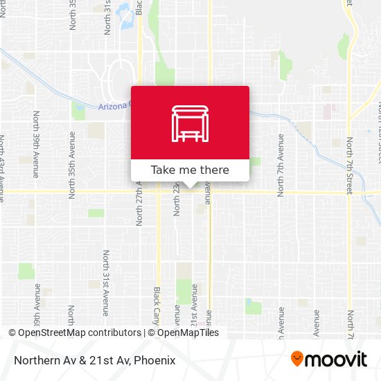 Mapa de Northern Av & 21st Av