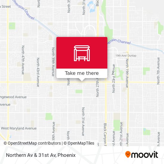 Mapa de Northern Av & 31st Av