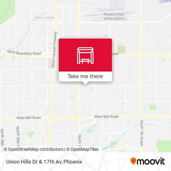 Mapa de Union Hills Dr & 17th Av