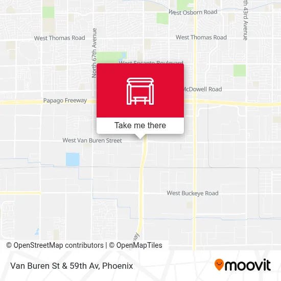 Van Buren St & 59th Av map