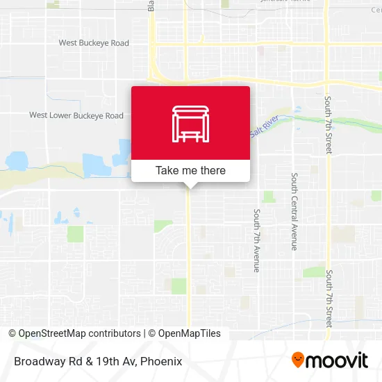 Mapa de Broadway Rd & 19th Av