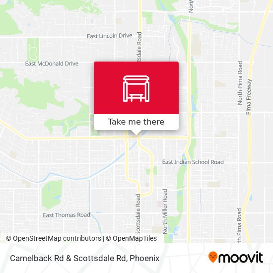 Mapa de Camelback Rd & Scottsdale Rd