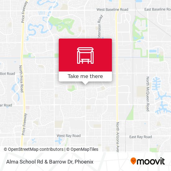 Mapa de Alma School Rd & Barrow Dr
