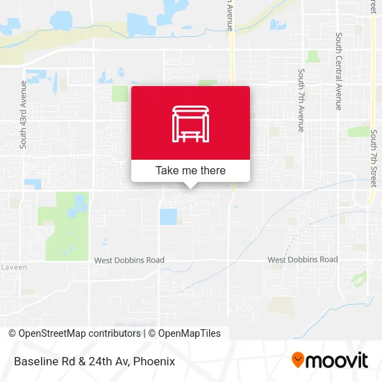 Baseline Rd & 24th Av map