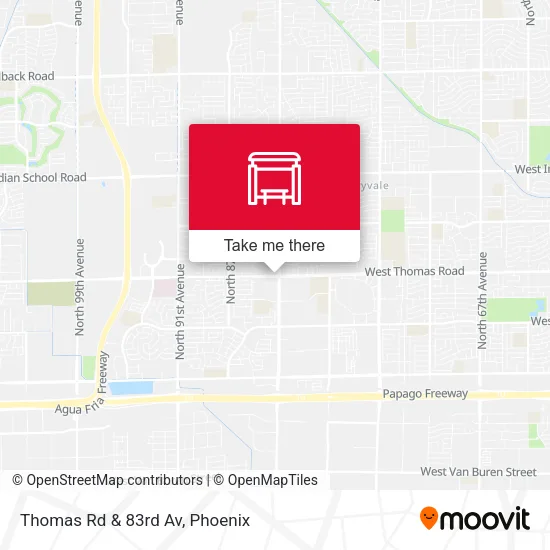 Mapa de Thomas Rd & 83rd Av