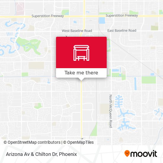 Mapa de Arizona Av & Chilton Dr