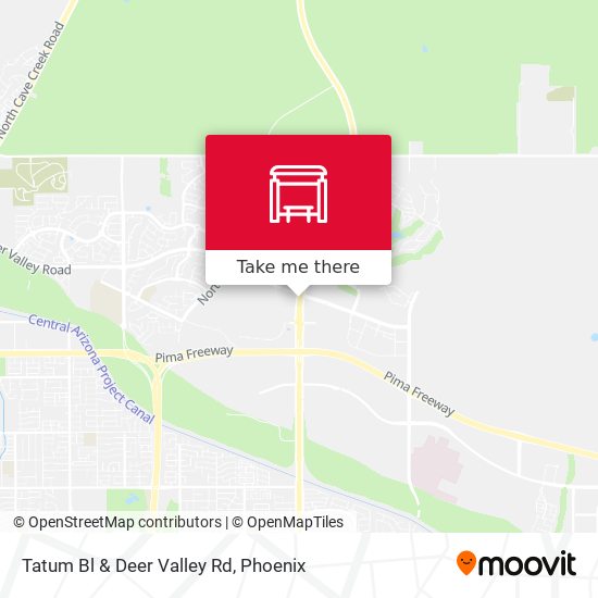 Tatum Bl & Deer Valley Rd map