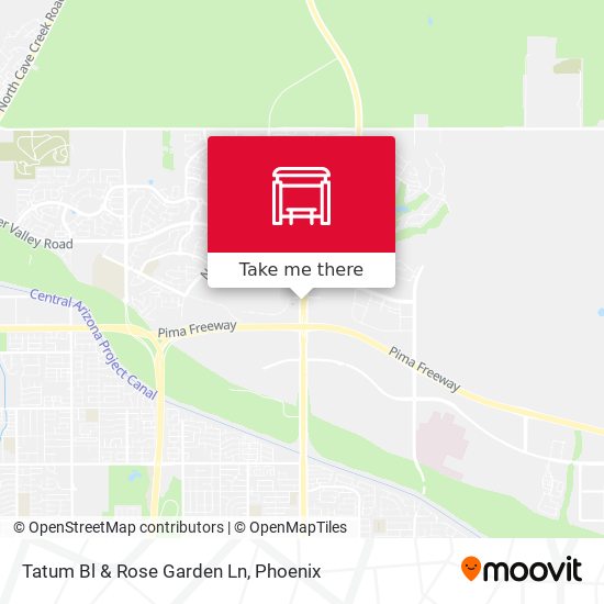 Tatum Bl & Rose Garden Ln map