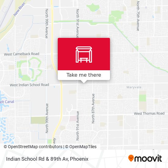 Mapa de Indian School Rd & 89th Av