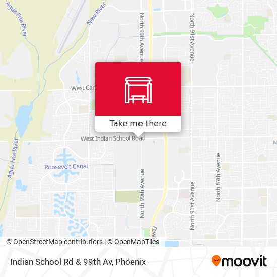 Indian School Rd & 99th Av map