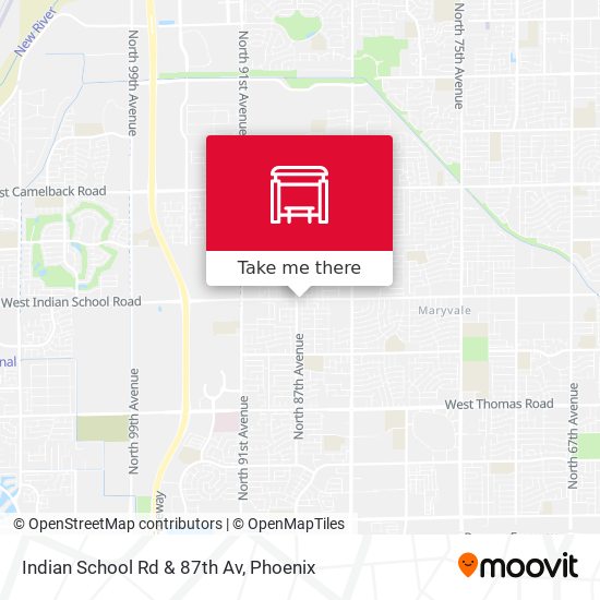 Mapa de Indian School Rd & 87th Av