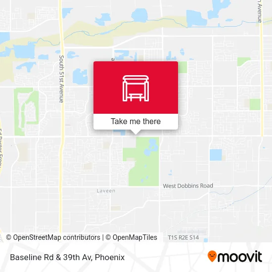 Baseline Rd & 39th Av map