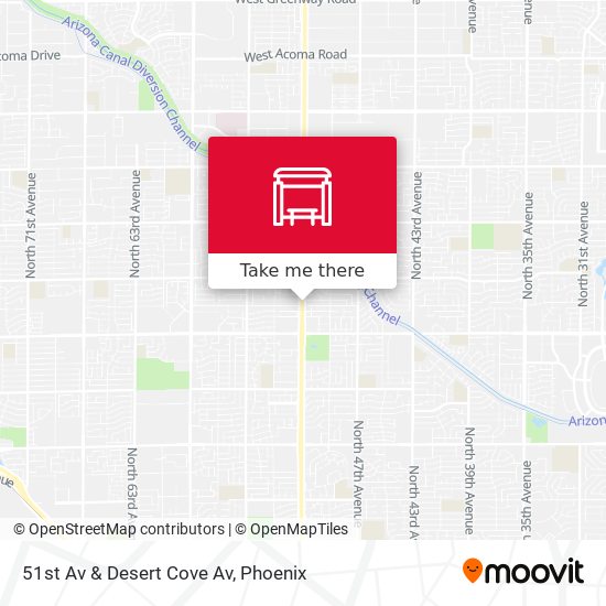Mapa de 51st Av & Desert Cove Av