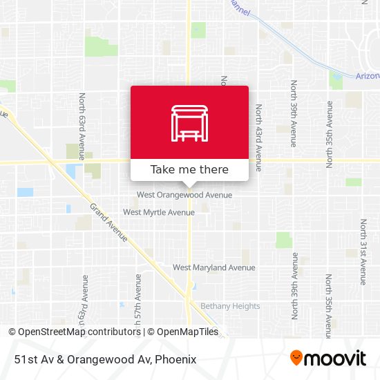 Mapa de 51st Av & Orangewood Av