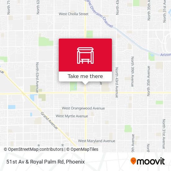 51st Av & Royal Palm Rd map