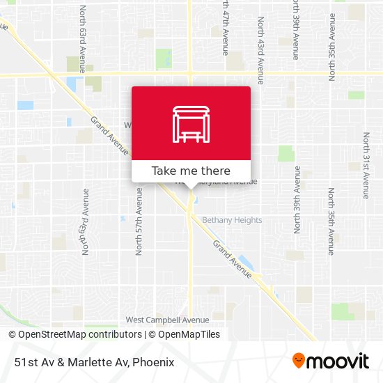 51st Av & Marlette Av map