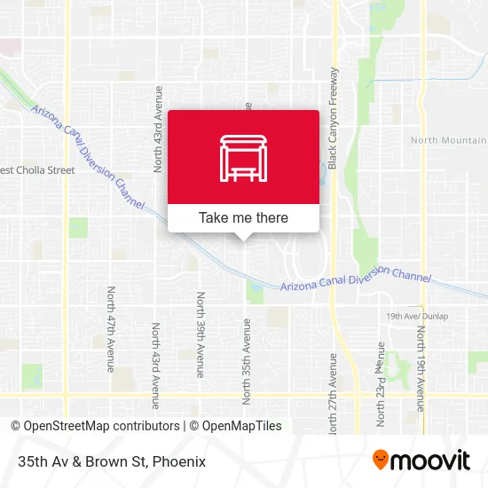 35th Av & Brown St map