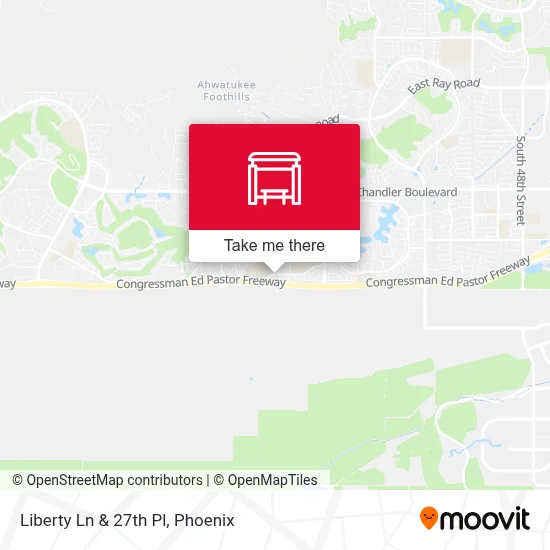 Liberty Ln & 27th Pl map
