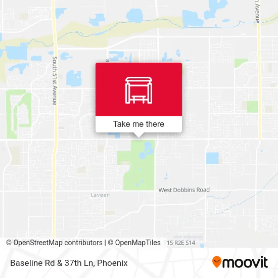 Baseline Rd & 37th Ln map