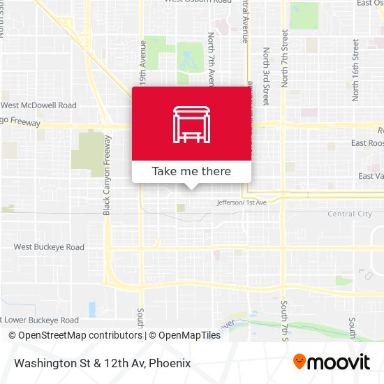 Mapa de Washington St & 12th Av