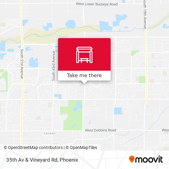 Mapa de 35th Av & Vineyard Rd