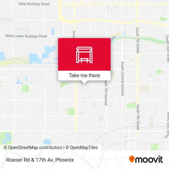 Roeser Rd & 17th Av map
