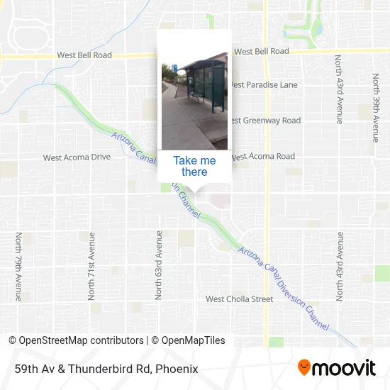 59th Av & Thunderbird Rd map