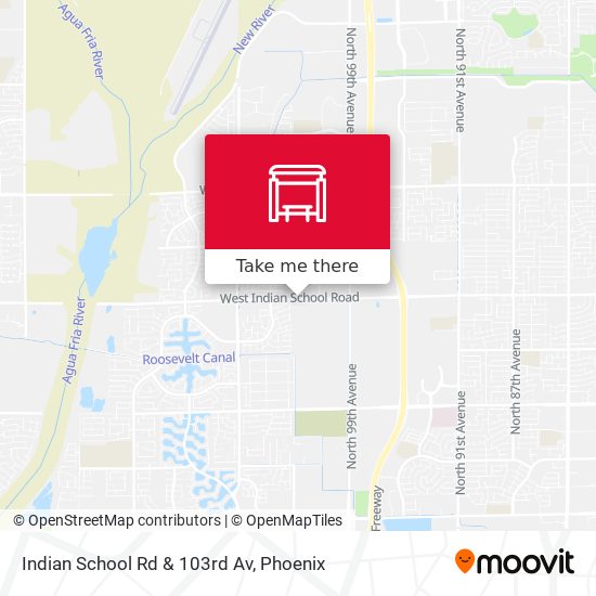 Indian School Rd & 103rd Av map