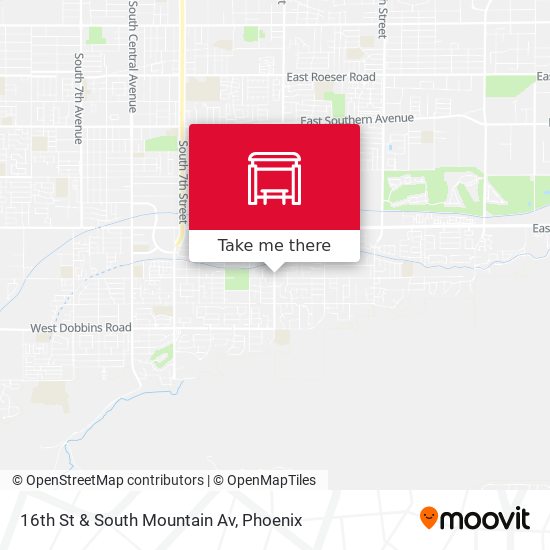 Mapa de 16th St & South Mountain Av