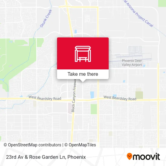 Mapa de 23rd Av & Rose Garden Ln
