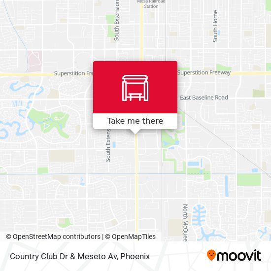 Mapa de Country Club Dr & Meseto Av