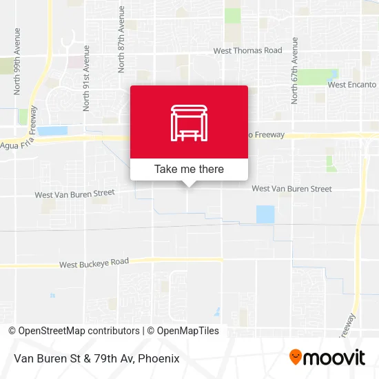 Van Buren St & 79th Av map