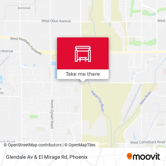 Mapa de Glendale Av & El Mirage Rd