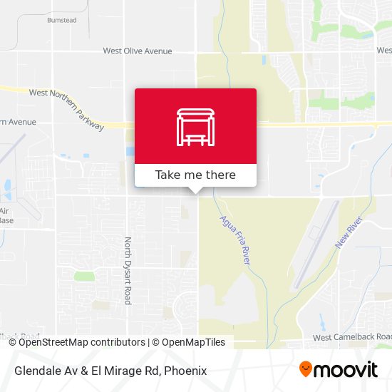 Glendale Av & El Mirage Rd map