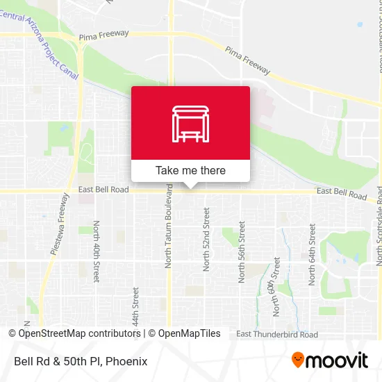 Bell Rd & 50th Pl map